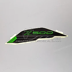 Side cowling decal, left side
