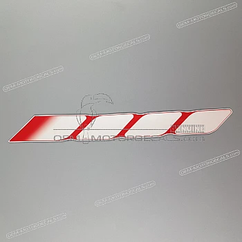Belly pan decal, left side 