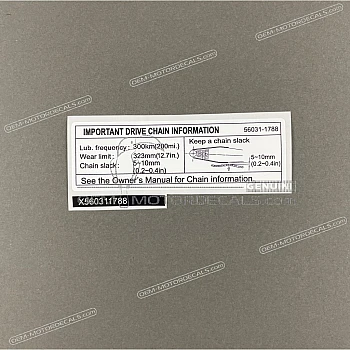 Caution label