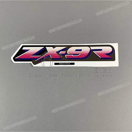 ‎٩( ᐛ )و OEM Decals Kawasaki ZX9R 1995 - Gray • Original Stickers