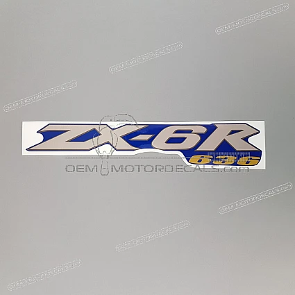 OEM Decals Kawasaki ZX6R 2004 - Blue • Original Stickers