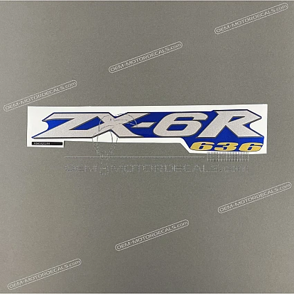 OEM Decals Kawasaki ZX6R 2004 - Blue • Original Stickers