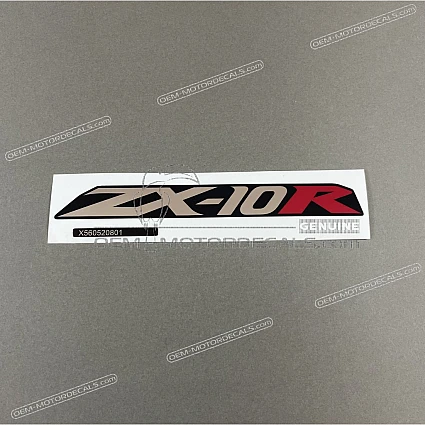 ブラック×ホワイトロゴ　ノーマル OEM Decals Kawasaki ZX10R 2007 - Black • Original Stickers