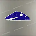 Side cowling decal, left side