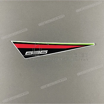 Heckverkleidung Aufkleber, Linke Seite