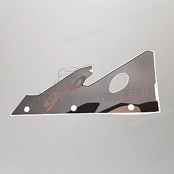 Front cowling decal, right side
