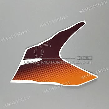 Naklejka na przednią owiewkę (czasza), lewa strona