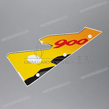Front cowling decal, left side