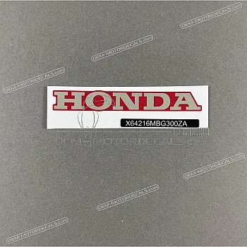 Front cowling decal