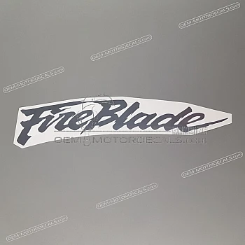 Belly pan decal, right side