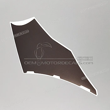 Belly pan decal, left side