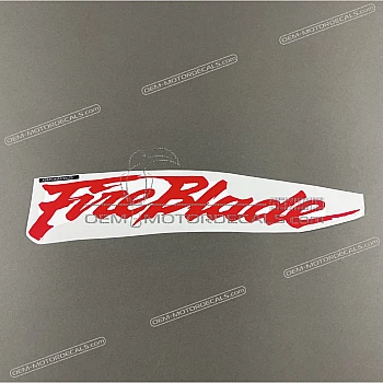 Belly pan decal, left side