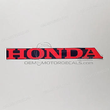 Belly pan decal, left side