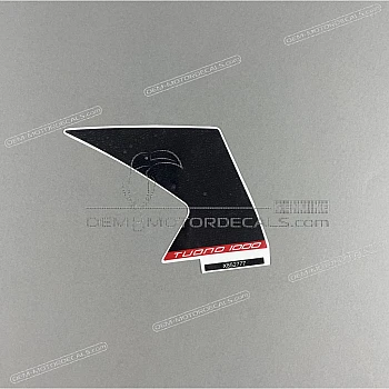 Front cowling decal, left side