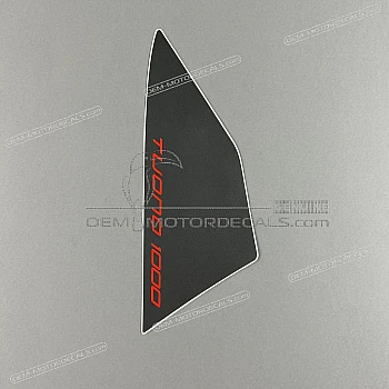 Rear seat cowl decal, right side