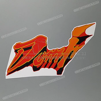 Side cowling decal, left side