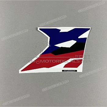 Naklejka na przednią owiewkę (czasza), lewa strona