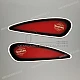 Suzuki VS1400 Intruder Set adesivi serbatoio OEM 6811038B10G72