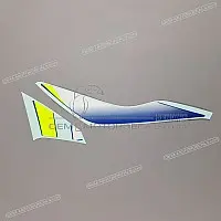 SUZUKI Brandstoftank cover Suzuki sticker rechts 68120-14J00-A3F