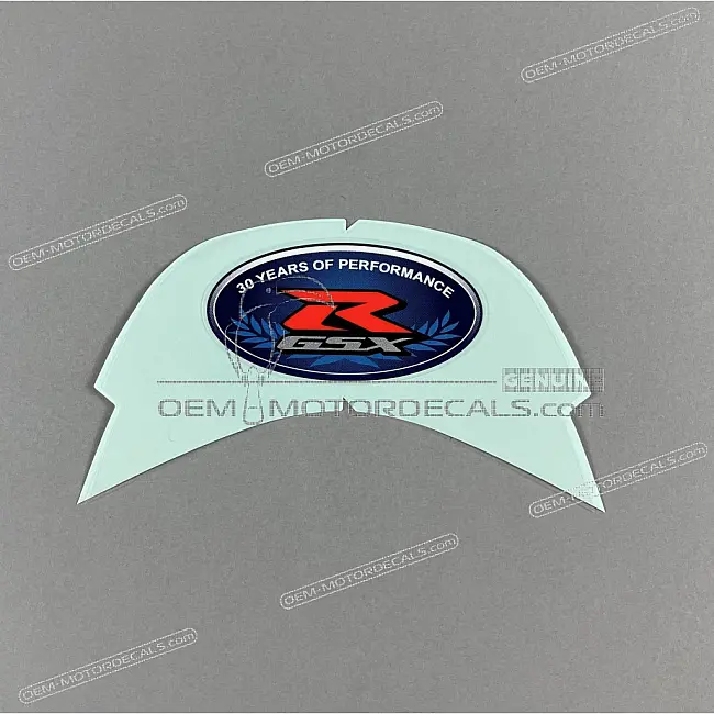 Suzuki GSX-R1000 Cubierta Tanque 30 Years of Performance Emblema 3D OEM 6812147H10QES