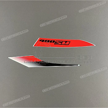 Tail cowl decals set- right side