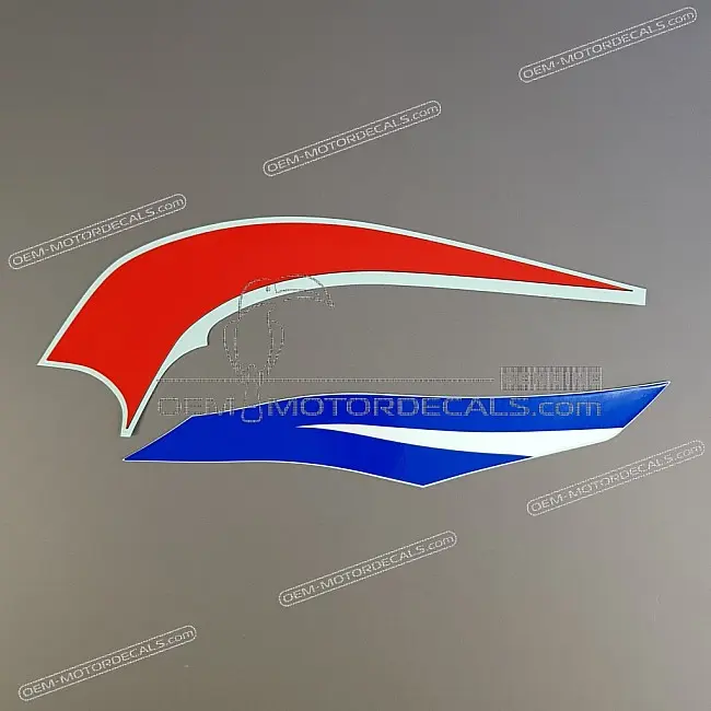 Suzuki GSX-R 750 Heckrahmen-Abdeckung Aufklebersatz rechte Seite OEM 6813035F00CA5