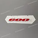 Achterkap 600 embleem