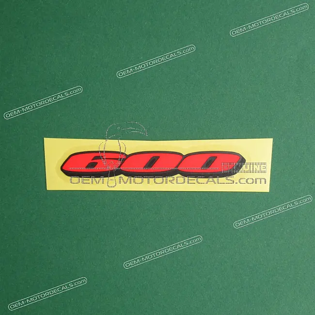 Suzuki GSX-R600 Emblème de coque arrière « 600 » OEM 6813137H01FND