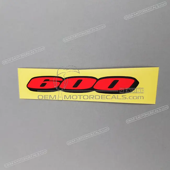 Suzuki GSX-R600 Emblem Heckverkleidung 600 Links OEM 68131-37H01-LV8