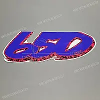 SUZUKI Framecover sticker, rechterkant 68135-12E20-A4F