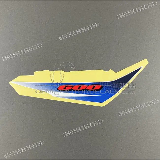 Autocollant coque arrière Suzuki GSXR600 côté droit OEM 6813537H00JCW