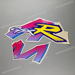 Zestaw naklejek na tylną owiewkę / zadupek, lewa strona