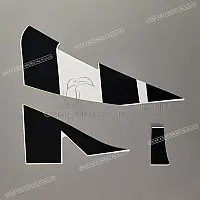 SUZUKI Rahmenabdeckungsaufkleber, Linke Seite 68140-23K20-BSS