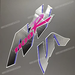 Tail cowl decals set- left side