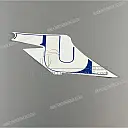 Frame cowling decal, left side