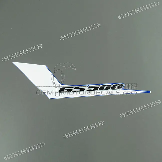 Suzuki GS500E Linker achterkuip sticker Linkerkant OEM 6814501DC0ANJ