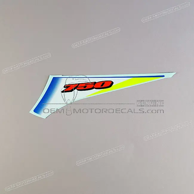 Suzuki GSXR750 Adesivo Carenatura Telaio Lato Sinistro OEM 6814515J10A3G