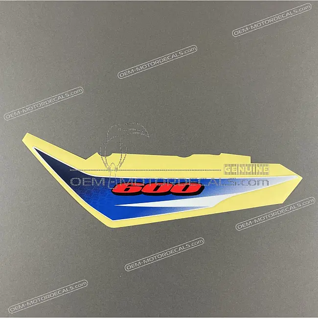 Sticker de coque arrière gauche Suzuki GSXR600 OEM 68145-37H00-JCW