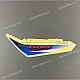 Suzuki GSXR600 Tail Section Graphic Stripe Left Side OEM 68145-37H00-JCW