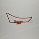 Suzuki VS800 Intruder Rahmenverkleidungsaufkleber Intruder linke Seite OEM 6814539A01M55