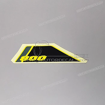 Front fender decal, right side