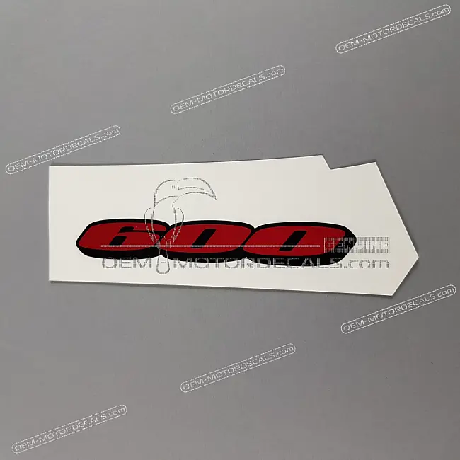 Suzuki GSX-R600 Emblemat 600 Owiewka Tylna Prawa Strona OEM 6816101H01CVZ