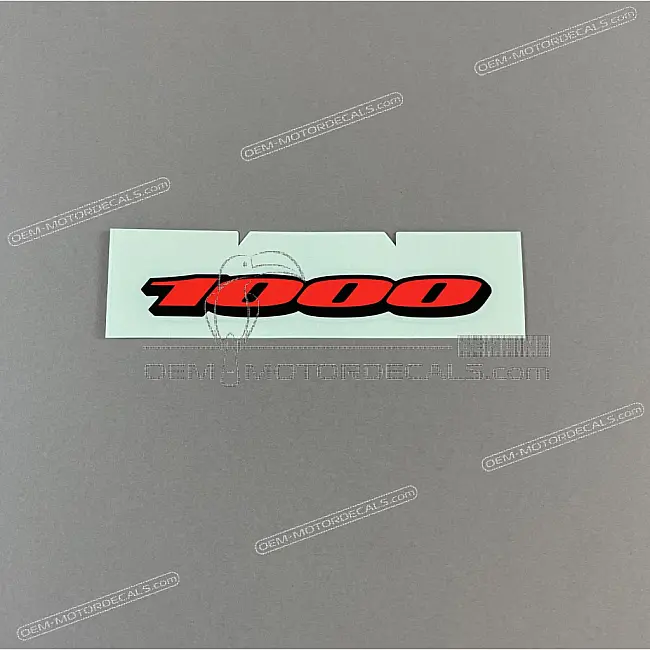 Suzuki GSX-R1000 Seat Tail Cover 1000 Emblem Left Side OEM 68161-41G00-LV8
