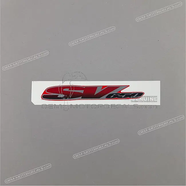 Emblema Suzuki SV650 para colín OEM 6816520F00N9V