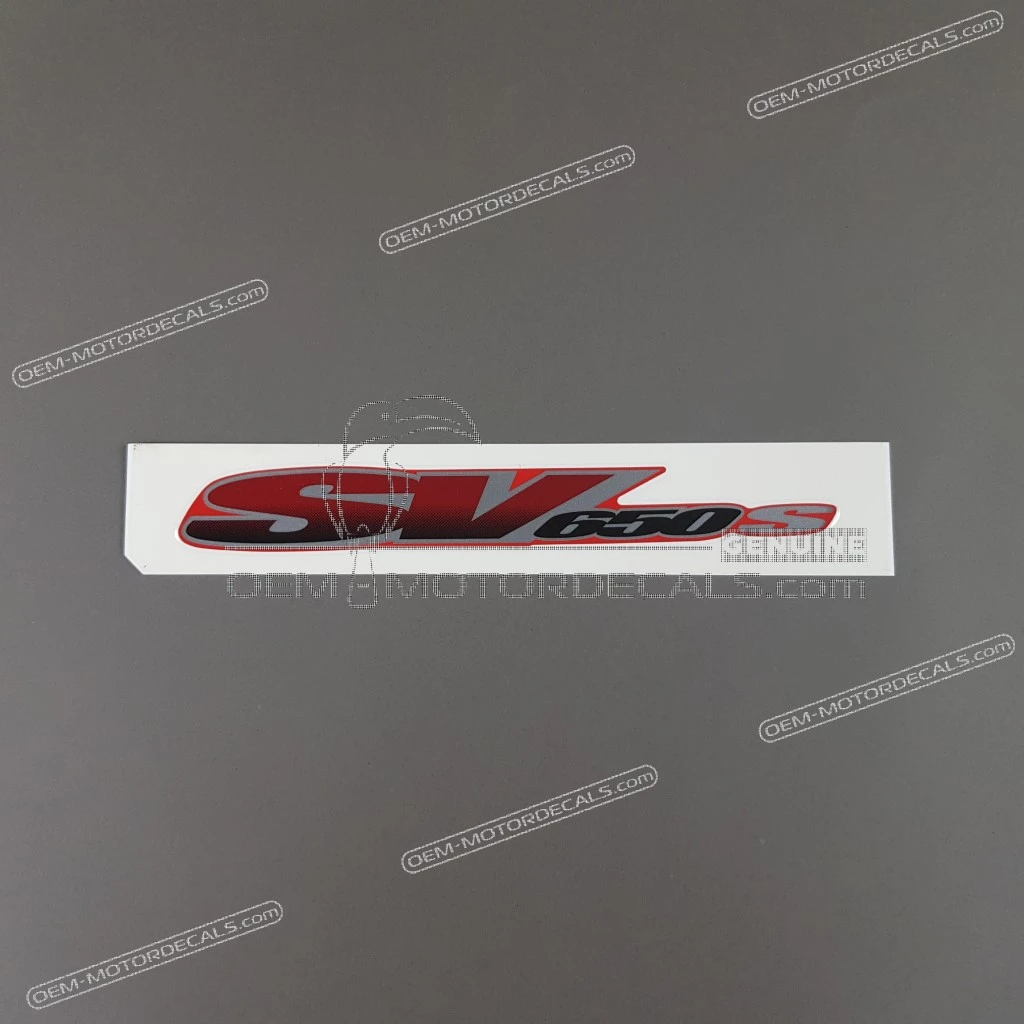 Suzuki SV650S Emblema Carenatura Laterale Lato Destro OEM 6818120F00N0H