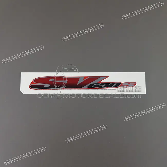Emblema de carenado lateral Suzuki SV650S, lado derecho OEM 6818120F00N0H