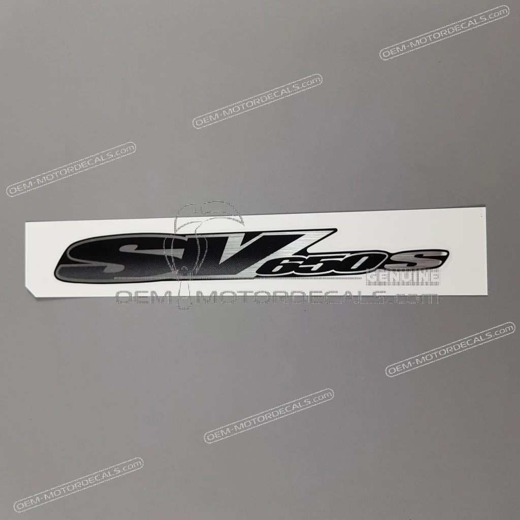 Suzuki SV650S Side Cowling Emblem OEM 6818120F00N9Y Genuine Factory Original Vinyl Decal Graphic