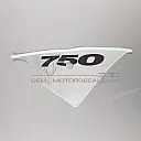 Belly pan decal, right side