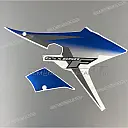 Side cowling decals set, left side