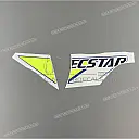 Side cowling decals set, left side